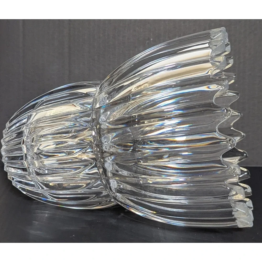 Vintage 80s‎ 90s Mikasa Ice Palace Lead Crystal Vase 9